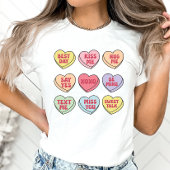 Valentine Candy Herts, Shirt, Konversationsherz T-Shirt