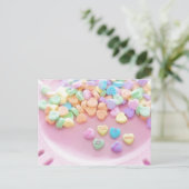 Valentine Candy Postcard Feiertagspostkarte (Stehend Vorderseite)