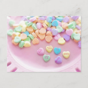 Valentine Candy Postcard Feiertagspostkarte
