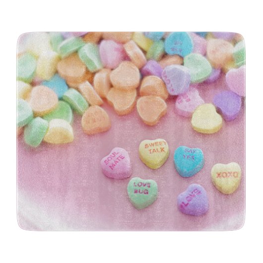 Valentine Candy Schneidebrett (Vorderseite)