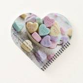 Valentine Candy SweetHearts adorable Heart shaped Notizblock (Rückseite)