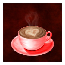 Valentine Cappuccino Kunst, Dichtung und Musik