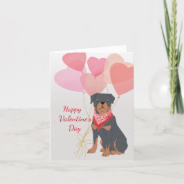 Valentine Card aus Ihrem Rottweiler Herzkollover Feiertagskarte