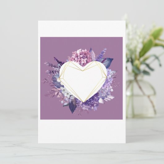 Valentine Card Einladung (Stehend Vorderseite)