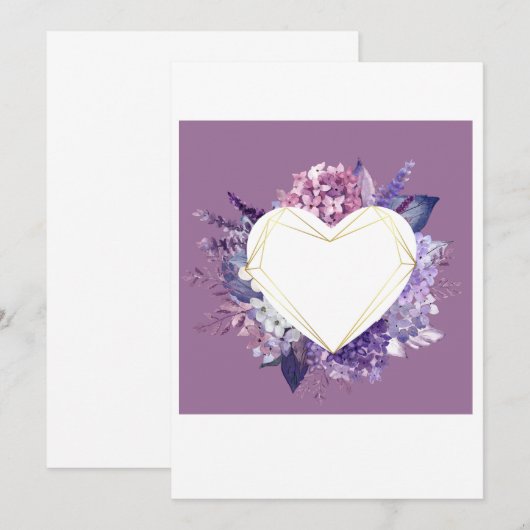 Valentine Card Einladung (Vorne/Hinten)