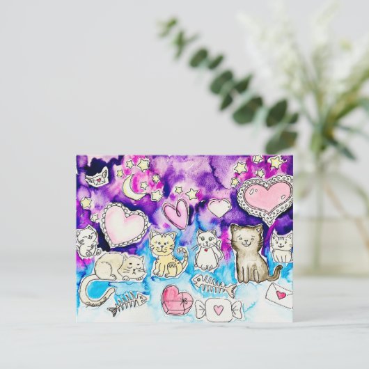 Valentine Card Feiertagskarte (Stehend Vorderseite)