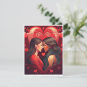 Valentine Card Feiertagskarte (Stehend Vorderseite)