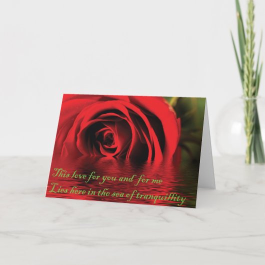 Valentine Card Feiertagskarte (Vorderseite)