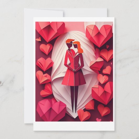 Valentine Card Feiertagskarte (Vorderseite)