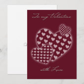 Valentine Card Feiertagskarte (Vorne/Hinten)