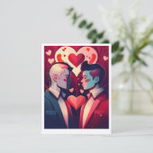 Valentine Card Feiertagskarte (Stehend Vorderseite)