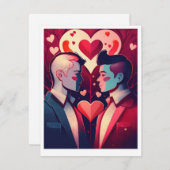 Valentine Card Feiertagskarte (Vorne/Hinten)