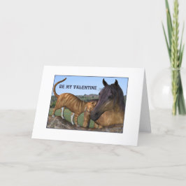 Valentine Card Ginger Cat and Bay Feiertagskarte