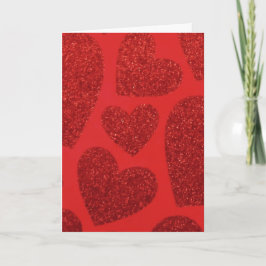 Valentine Card Rotes Herz Feiertagskarte