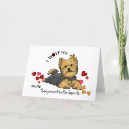 Valentine Card von Ihrem Terrier Dog Feiertagskarte