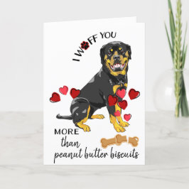 Valentine Card von Ihren Rottweiler Hunde Lieben S Feiertagskarte