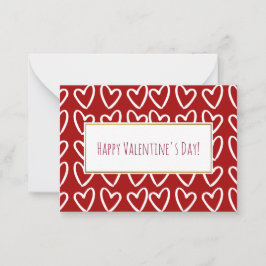 Valentine Cards 100 Packung Mitteilungskarte