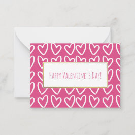 Valentine Cards 100 Packung Mitteilungskarte