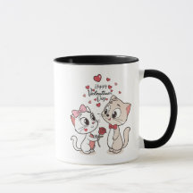 Valentine Cat Coupe Trinkbehälter für besondere Mo