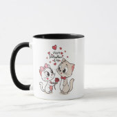 Valentine Cat Coupe Trinkbehälter für besondere Mo Tasse (Links)