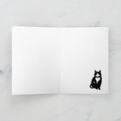 Valentine Cat Grußkarte Karte (Innenseite)