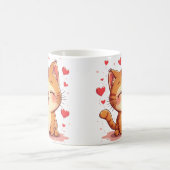 Valentine Cat Liebe Cat Valentine Kaffeetasse (Mittel)