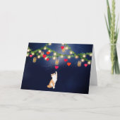 Valentine Cat mit Herz und Mason Jars Karte (Vorderseite)