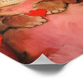 Valentine Cat Poster (Ecke)