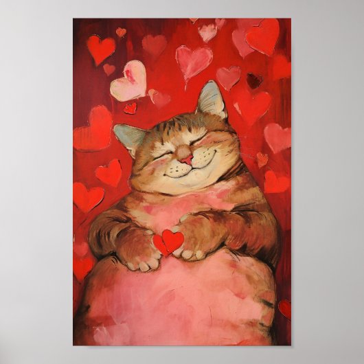 Valentine Cat Poster (Vorne)
