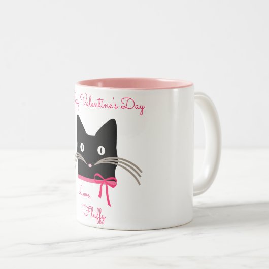 Valentine Cat Tasse (VorderseiteRechts)