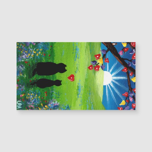 Valentine Cats Magnetkarte (Vorderseite)