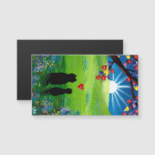 Valentine Cats Magnetkarte (Vorne/Hinten)