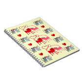 Valentine Cats Notebook Notizblock (Rechte Seite)