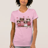 Valentine Cats T-Shirt (Vorderseite)