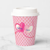Valentine Celebrate Liebe Pappbecher (Rückseite)