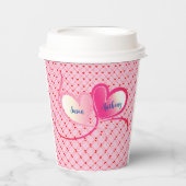 Valentine Celebrate Liebe Pappbecher (Vorderseite)