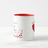 Valentine Celebration Racer Design Cute Mug Tasse (Zentrum)
