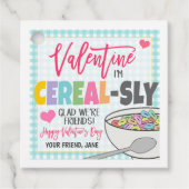 Valentine Cereal Gift Tag Geschenkanhänger (Vorderseite)