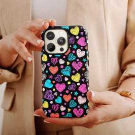 Valentine Chalk Hearts | iPhone 14 Case-Mate Case-Mate iPhone 14 Hülle