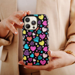 Valentine Chalk Hearts   iPhone 14 Case-Mate Hülle