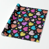 Valentine Chalk Hearts | Valentine Gift Wrap Geschenkpapier (Ungerollt)