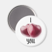 Valentine Cherries Magnet (Vorderseite/Rückseite)