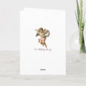Valentine Cherub Feiertagskarte (Rückseite)