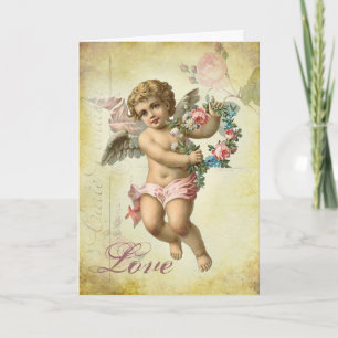 Valentine Cherub Feiertagskarte