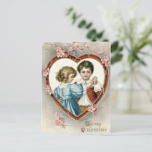Valentine Children Feiertagspostkarte (Stehend Vorderseite)