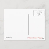 Valentine Chipmunk Feiertagspostkarte (Rückseite)