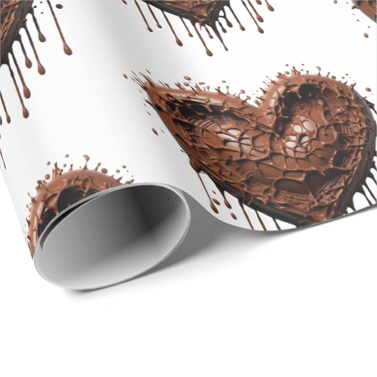 Valentine Chocolate Geschenkpapier (Rolleneckpunkt)