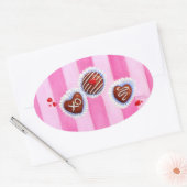 Valentine Chocolate Hearts Stickers (Umschlag)