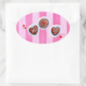 Valentine Chocolate Hearts Stickers (Tasche)