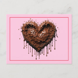 Valentine Chocolate Postkarte